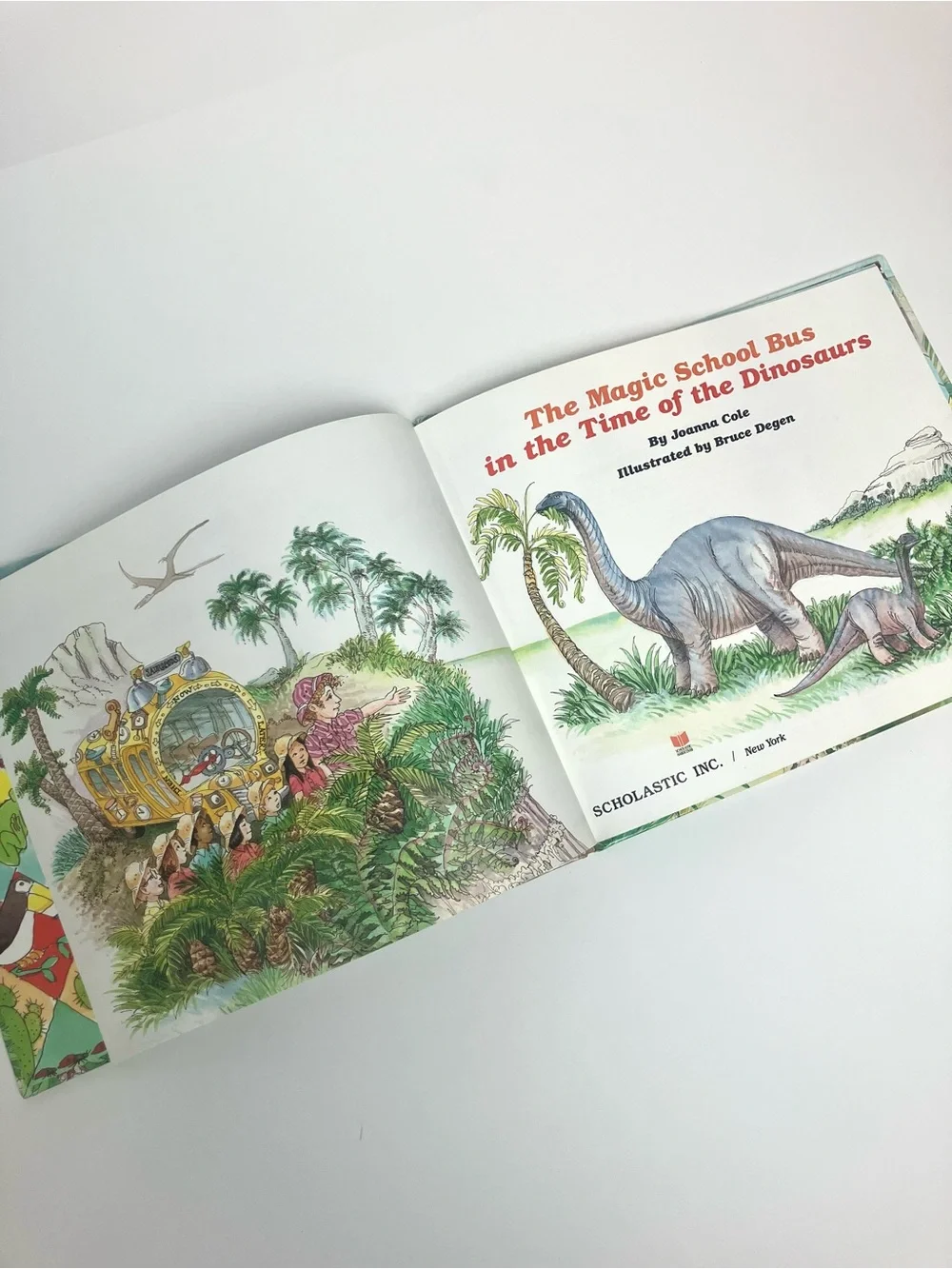 Vintage Magic School Bus Book 1st Edition 1st Printing 1994 Time Dinosaurs - Picture 5 of 13
